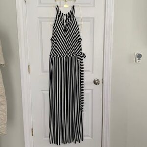 Lane Bryant Black & White Maxi Dress Size 16/18